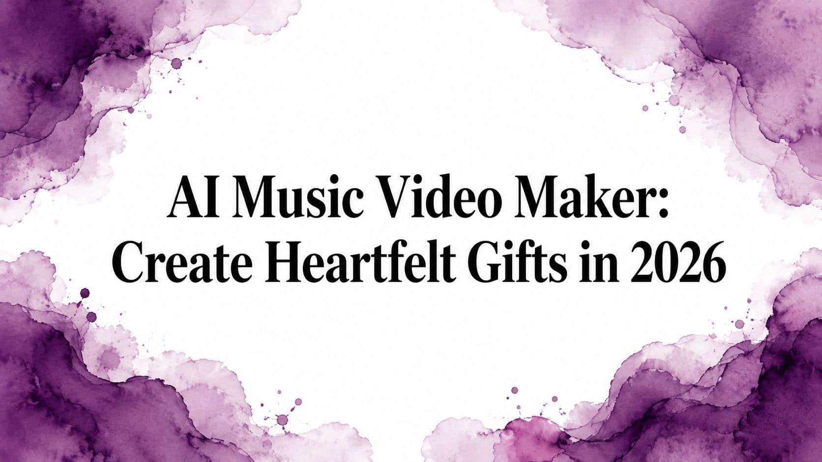 AI Music Video Maker: Create Heartfelt Gifts in 2026