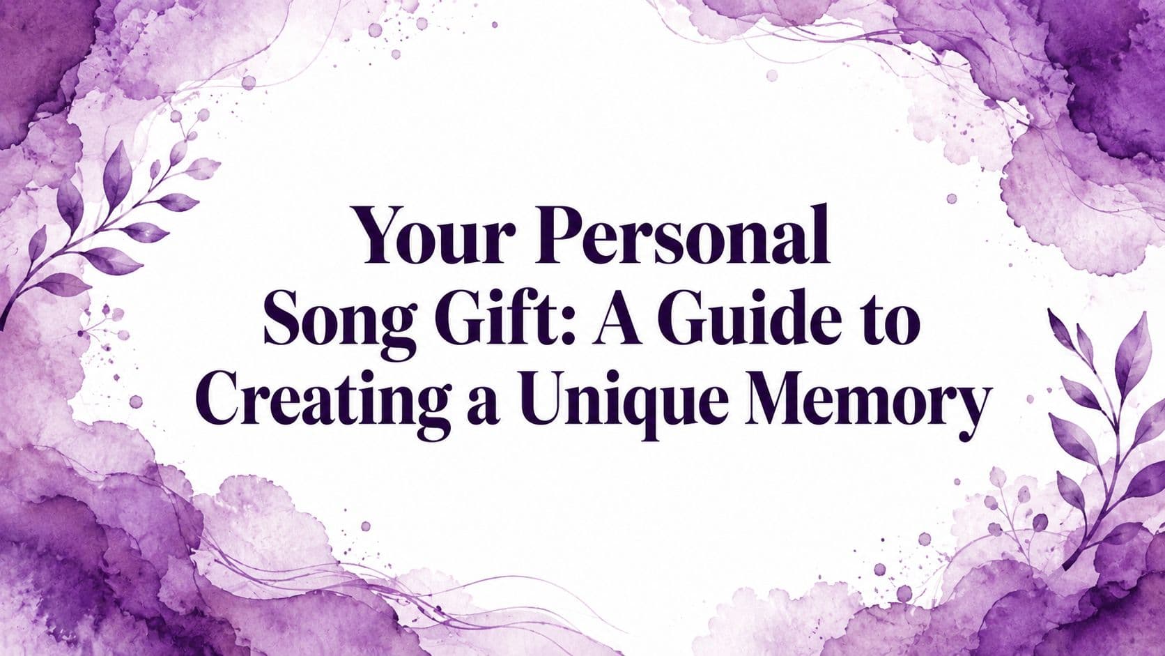 Your Personal Song Gift: A Guide to Creating a Unique Memory
