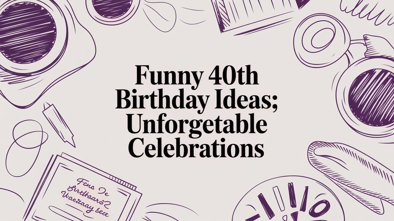 Funny 40th Birthday Ideas: Unforgettable Celebrations