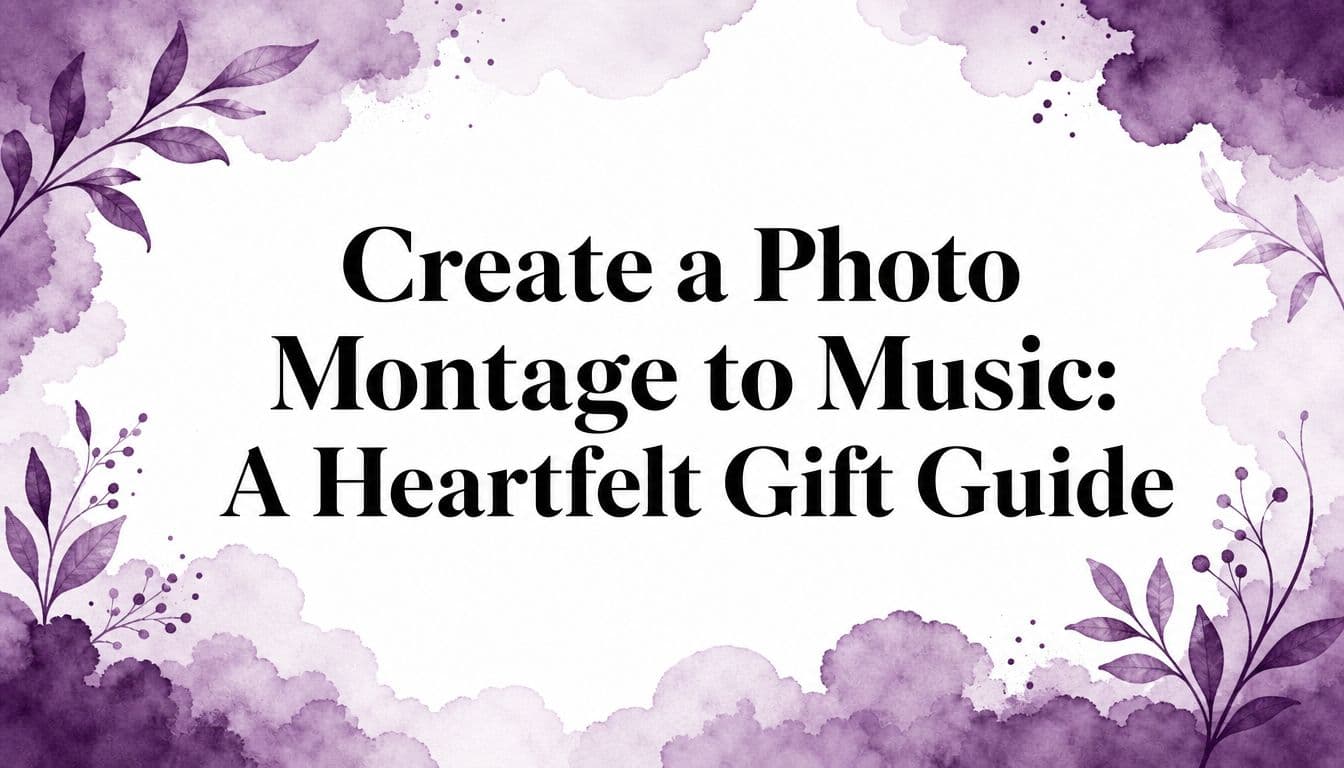 Create a Photo Montage to Music: A Heartfelt Gift Guide