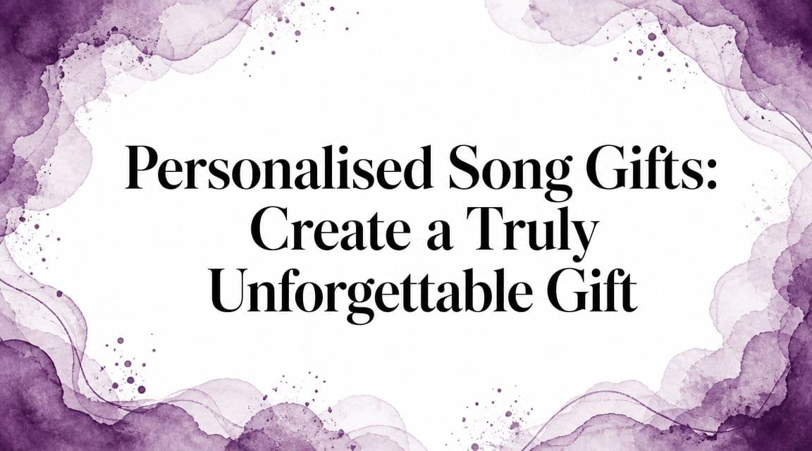 Personalised Song Gifts: Create a Truly Unforgettable Gift